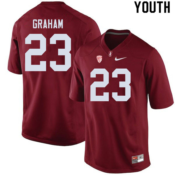 Youth #23 Marcus Graham Stanford Cardinal College Football Jerseys Sale-Cardinal - Click Image to Close